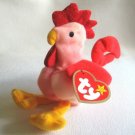 Strut The Rooster Ty Teenie Beanie Baby 1999 No. 7 McDonald's Toy Animal