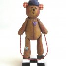 Teddy Bear MAX Figurine Jumping Rope Jim Shore Enesco Collectible Hand Painted 1996 Teddy Bear MAX Figurine Jumping Rope Jim Shore Enesco Collectible Hand Painted 1996