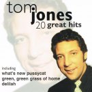 Tom Jones 20 Great Hits Music CD Tom Jones 20 Great Hits Music CD