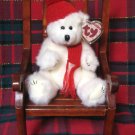 Ty Attic Treasure Peppermint White Holiday Bear Plush Retired Ty Attic Treasure Peppermint White Holiday Bear Plush Retired