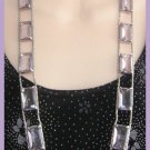Unique Large Purple Faceted Stone Necklace Chunky Vintage 1980s Jewelry Unique Large Purple Faceted Stone Necklace Chunky Vintage 1980s Jewelry