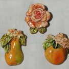 Bundle (3) 1960's Made in Germany Vintage Painted Resin Brooch Pin Jewelry Lot Bundle (3) 1960's Made in Germany Vintage Painted Resin Brooch Pin Jewelry Lot