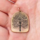Handcrafted Bronze Viking Tree of Life Yggdrasil Antique Finish Pendant