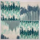 Beeswax Wrap - Half-Pint Set - Misty Mountains - Set of 4 Small Wraps