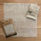 Beeswax Super Wrap - 14" x 14" Large Wrap - Contour Map