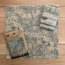 Beeswax Super Wrap - 14" x 14" Large Wrap - Forest Friends