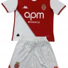 Kids AS Monaco Home Shirt Jersey Kit 24-25 Youth Soccer Football 2024-2025