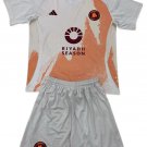 Kids AS Roma Away Shirt Jersey Kit 24-25 Youth Soccer Football 2024-2025