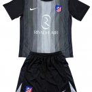 Kids Atletico Madrid Black Goalkeeper Shirt Jersey Kit 25-26 Youth Soccer Football 2025-2026