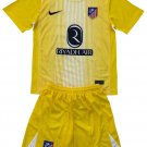 Kids Atletico Madrid Yellow Goalkeeper Shirt Jersey Kit 25-26 Youth Soccer Football 2025-2026