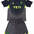 Kids Austin FC Black Goalkeeper Shirt Jersey Kit 25-26 Youth Soccer Football 2025-2026