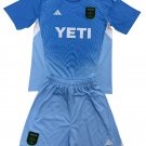 Kids Austin FC Blue Goalkeeper Shirt Jersey Kit 25-26 Youth Soccer Football 2025-2026