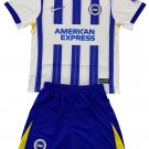 Kids Brighton & Hove Albion Home Shirt Jersey Kit 24-25 Youth Soccer Football 2024-2025