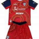 Kids Cagliari Special Edition Heritage Shirt Jersey Kit 24-25 Youth Soccer Football 2024-2025