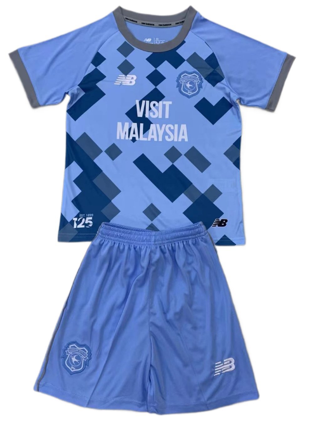 Kids Cardiff City 3rd Third Shirt Jersey Kit 24-25 Youth Soccer Football 2024-2025