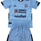 Kids Cruz Azul Blue Goalkeeper Shirt Jersey Kit 25-26 Youth Soccer Football 2025-2026