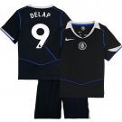 Kids DELAP #9 Chelsea 3rd Third Shirt Jersey Kit 25-26 Youth Soccer Football 2025-2026