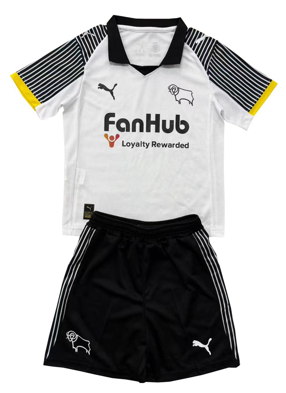 Kids Derby County Home Shirt Jersey Kit 25-26 Youth Soccer Football 2025-2026