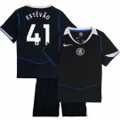 Kids ESTEVAO #41 Chelsea 3rd Third Shirt Jersey Kit 25-26 Youth Soccer Football 2025-2026