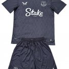 Kids Everton Black Goalkeeper Shirt Jersey Kit 25-26 Youth Soccer Football 2025-2026