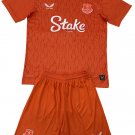 Kids Everton Orange Goalkeeper Shirt Jersey Kit 25-26 Youth Soccer Football 2025-2026