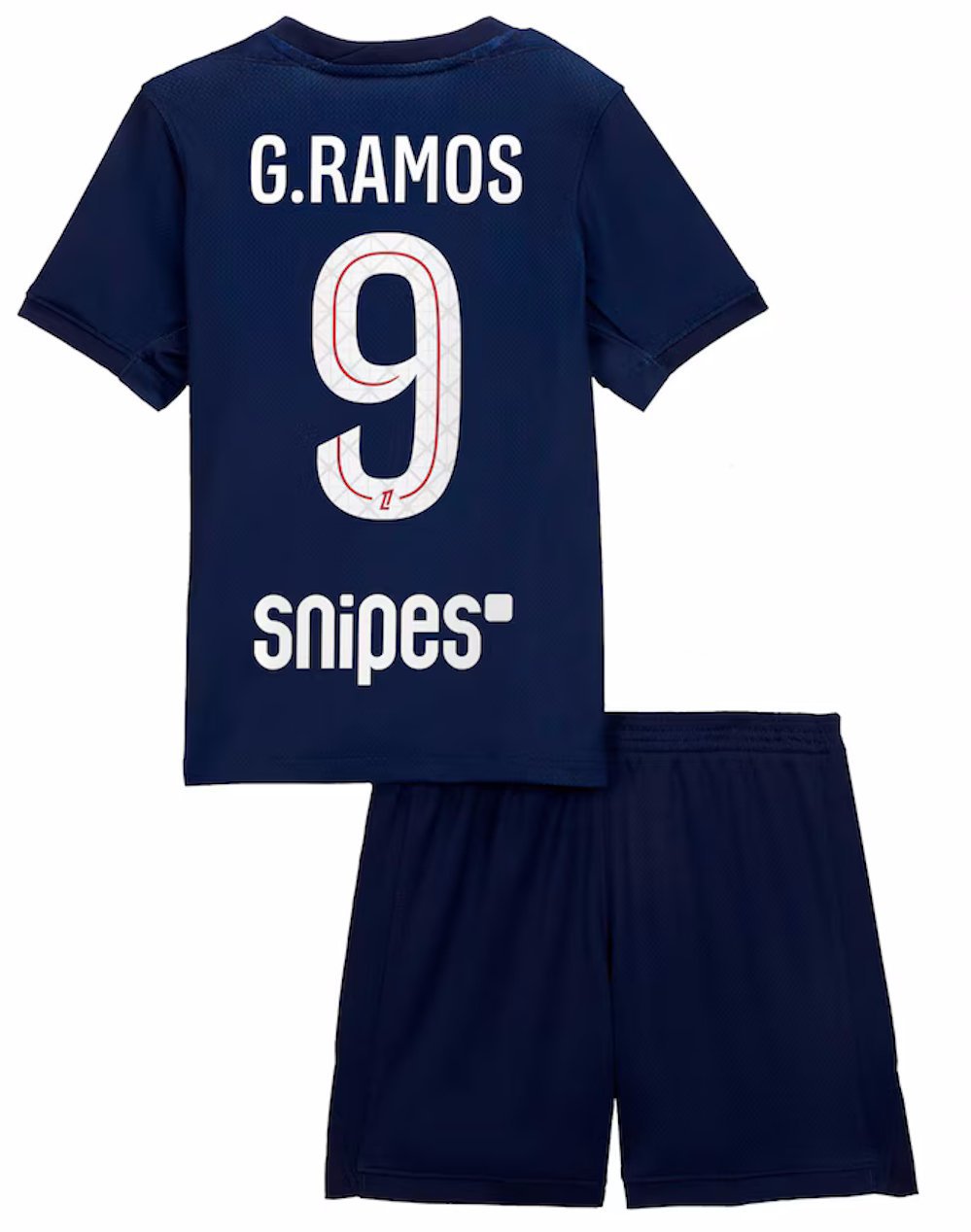 Kids G.RAMOS #9 Paris Saint Germain Home Shirt Jersey Kit 25-26 Youth Soccer Football 2025-2026