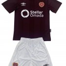 Kids Heart of Midlothian Home Shirt Jersey Kit 24-25 Youth Soccer Football 2024-2025