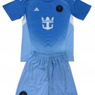 Kids Inter Miami Blue Goalkeeper Shirt Jersey Kit 25-26 Youth Soccer Football 2025-2026