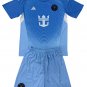 Kids Inter Miami Blue Goalkeeper Shirt Jersey Kit 25-26 Youth Soccer Football 2025-2026