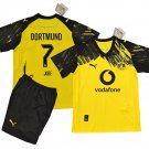 Kids JOBE #7 Borussia Dortmund Home Shirt Jersey Kit 25-26 Youth Soccer Football 2025-2026