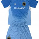 Kids LA Galaxy Blue Goalkeeper Shirt Jersey Kit 25-26 Youth Soccer Football 2025-2026