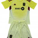 Kids Los Angeles LAFC Yellow Goalkeeper Shirt Jersey Kit 25-26 Youth Soccer Football 2025-2026