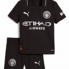 Kids Manchester City Away Shirt Jersey Kit 25-26 Youth Soccer Football 2025-2026