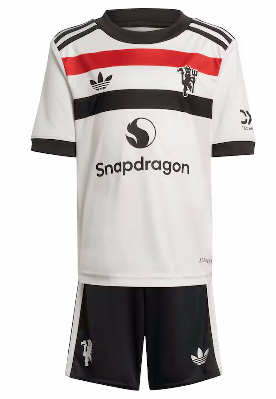 Kids Manchester United 3rd Third Shirt Jersey Kit 24-25 Youth Soccer Football 2024-2025