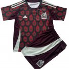 Kids Mexico Copa America Home Shirt Jersey Kit 24-25 Youth Soccer Football 2024-2025