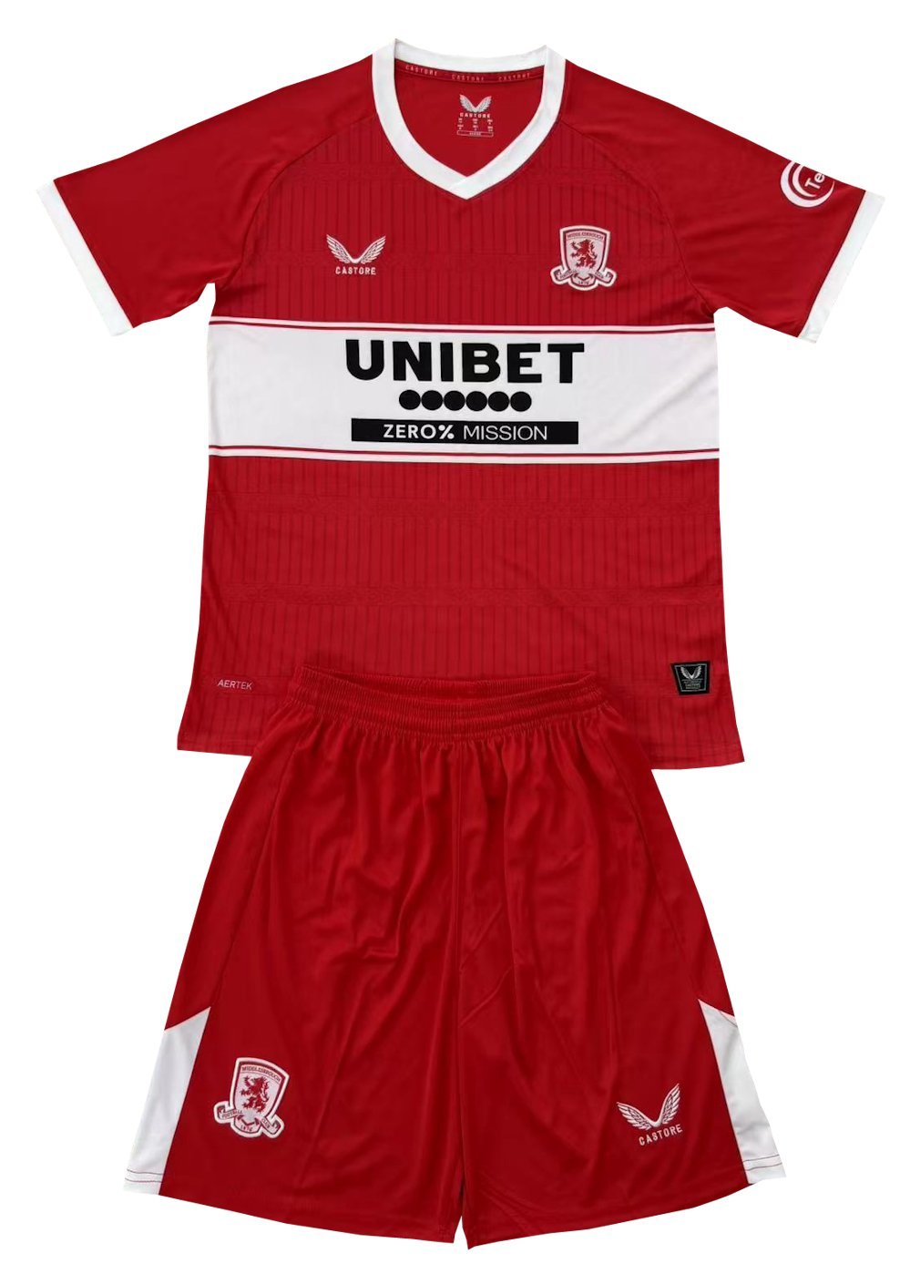 Kids Middlesbrough Home Shirt Jersey Kit 25-26 Youth Soccer Football 2025-2026