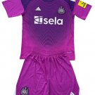 Kids Newcastle United Purple Goalkeeper Shirt Jersey Kit 25-26 Youth Soccer Football 2025-2026