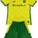 Kids Norwich City Home Shirt Jersey Kit 24-25 Youth Soccer Football 2024-2025