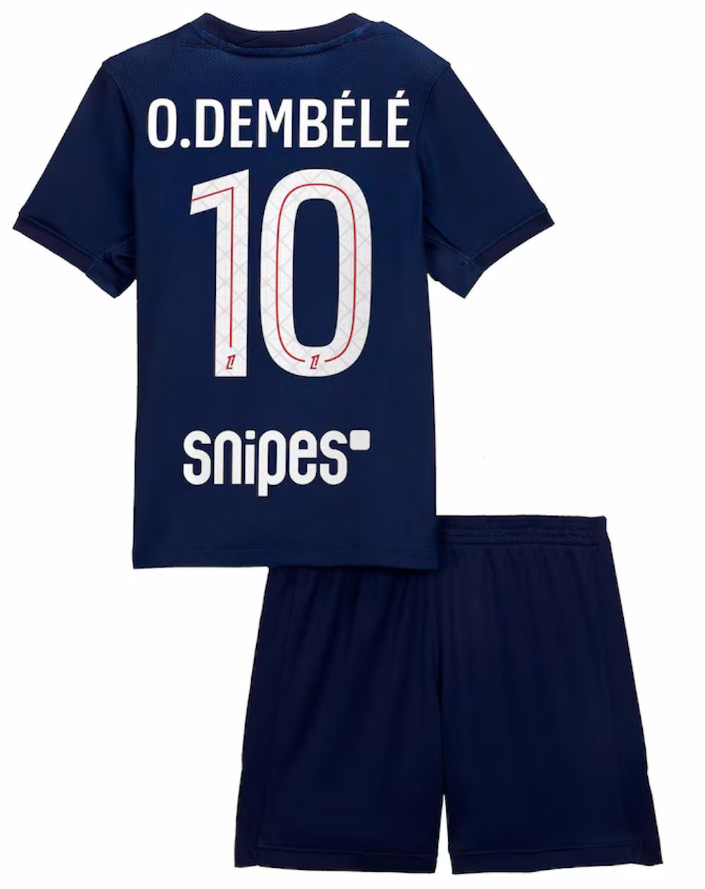 Kids O.DEMB&Atilde;&copy;L&Atilde;&copy; #10 Paris Saint Germain Home Shirt Jersey Kit 25-26 Youth Soccer Football 2025-2026