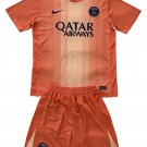 Kids Paris Saint Germain Orange Goalkeeper Shirt Jersey Kit 25-26 Youth Soccer Football 2025-2026