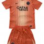 Kids Paris Saint Germain Orange Goalkeeper Shirt Jersey Kit 25-26 Youth Soccer Football 2025-2026