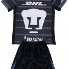 Kids Pumas UNAM Black Goalkeeper Shirt Jersey Kit 24-25 Youth Soccer Football 2024-2025