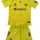 Kids Real Betis Yellow Goalkeeper Shirt Jersey Kit 25-26 Youth Soccer Football 2025-2026