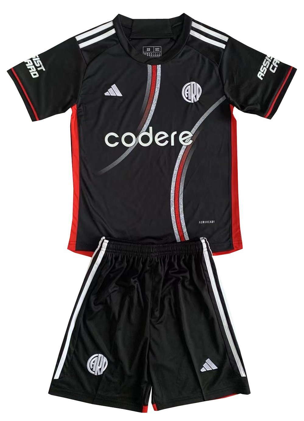 Kids River Plate 3rd Third Shirt Jersey Kit 24-25 Youth Soccer Football 2024-2025