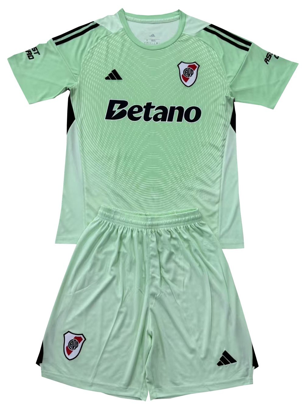 Kids River Plate Green Goalkeeper Shirt Jersey Kit 25-26 Youth Soccer Football 2025-2026