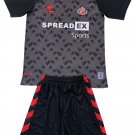 Kids Sunderland AFC Black Goalkeeper Shirt Jersey Kit 24-25 Youth Soccer Football 2024-2025