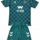 Kids Sunderland AFC Green Goalkeeper Shirt Jersey Kit 25-26 Youth Soccer Football 2025-2026