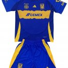 Kids Tigres UANL Away Shirt Jersey Kit 24-25 Youth Soccer Football 2024-2025