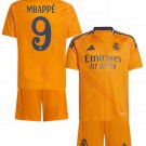 MBAPPE #9 Real Madrid Kids Away Shirt Jersey Kit 24-25 Youth Soccer Football 2024-2025
