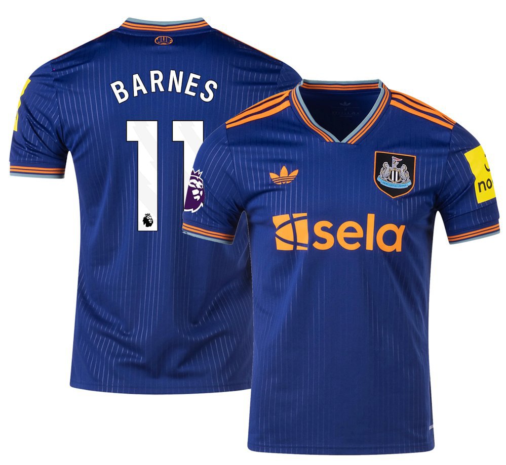 BARNES #11 Newcastle United Men 3rd Third Shirt Jersey 25-26 Soccer Football 2025-2026